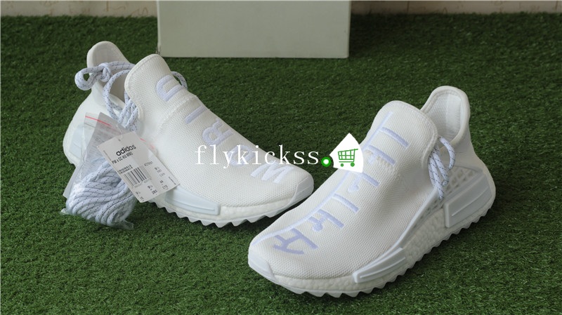 Pharrell Williams Adidas Human Race NMD Blank White Canvas